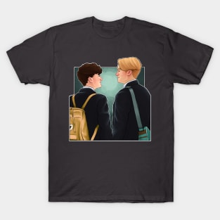 Nick and Charlie - heartstopper drawing T-Shirt